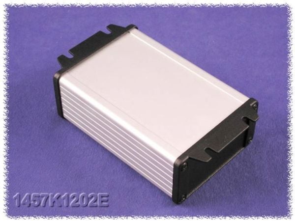 Hammond Electronics 1457J1202EBK Universalkabinett 120 x 84 x 28,5 Aluminium Svart 1 stk