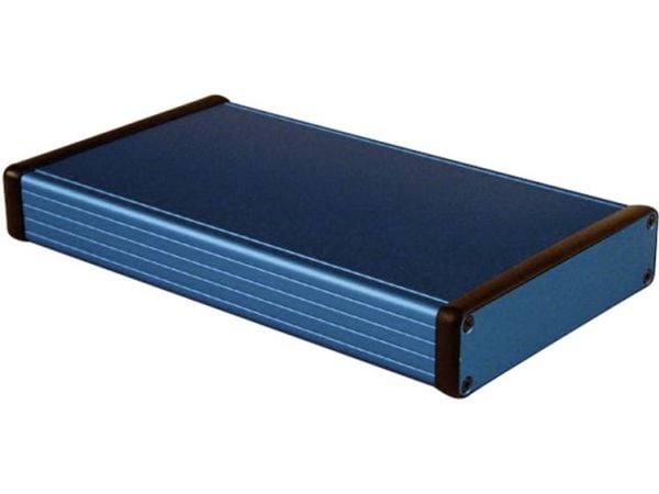 Hammond Electronics 1455P2201BU Yleiskotelo 220 x 125 x 30,5 Alumiini Sininen 1 kpl