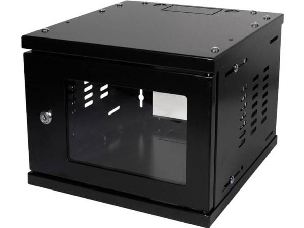 LogiLink W06Z33B, Veggmonterbar hylle, 4U, 20 kg, 6 kg, Sort