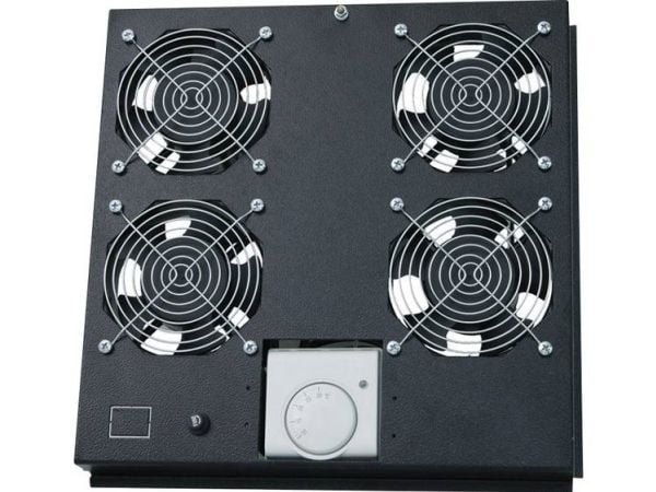 LogiLink FAS122B, 4 vifter, Stål, Sort, 363 mm, 375 mm, 47 mm