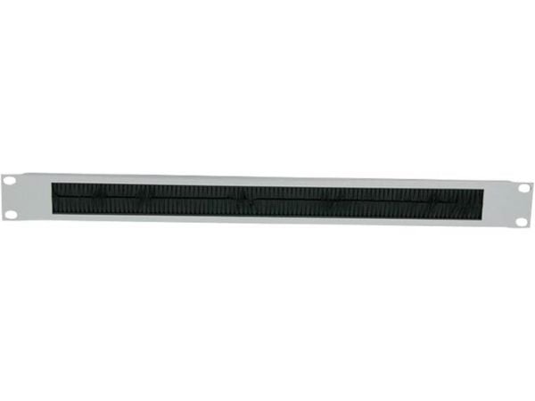LogiLink - Rackkabeladgangspanel med børste - lysegrå, RAL 7035 - 1U - 19"