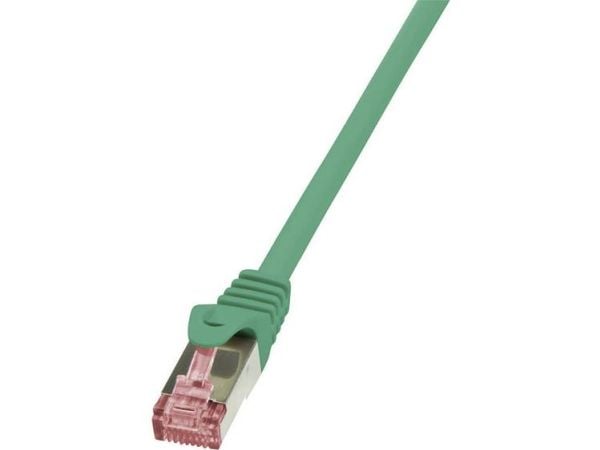 LogiLink PrimeLine - Koblingskabel - RJ-45 (hann) til RJ-45 (hann) - SFTP, PiMF - CAT 6 - halogenfri, uten hindringer - grønn