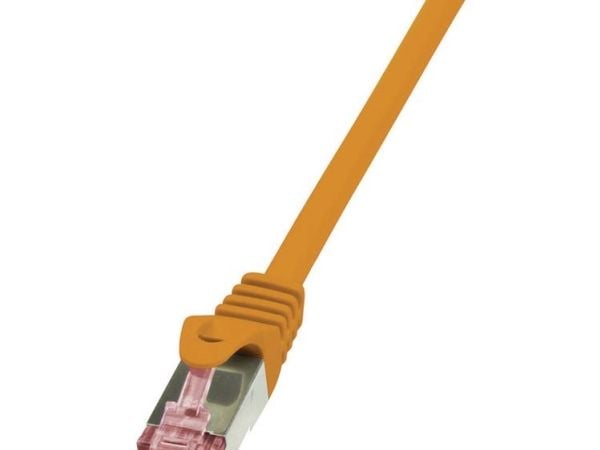 LogiLink PrimeLine - Koblingskabel - RJ-45 (hann) til RJ-45 (hann) - SFTP, PiMF - CAT 6 - halogenfri - oransje