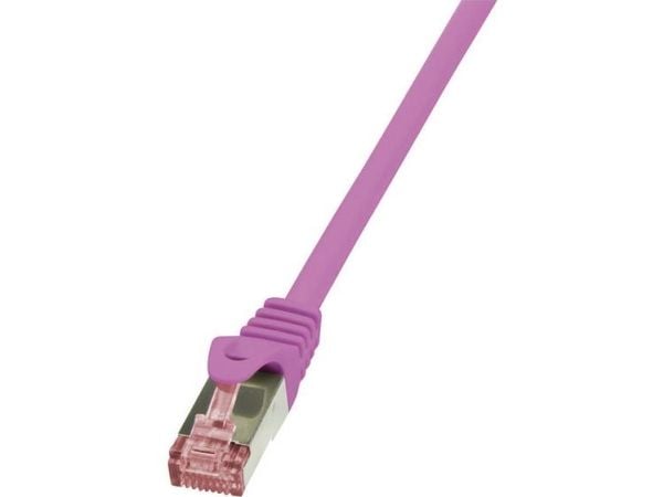 LogiLink 0.5m Cat.6 S/FTP, 0,5 m, Cat6, S/FTP (S-STP), RJ-45, RJ-45, Rosa