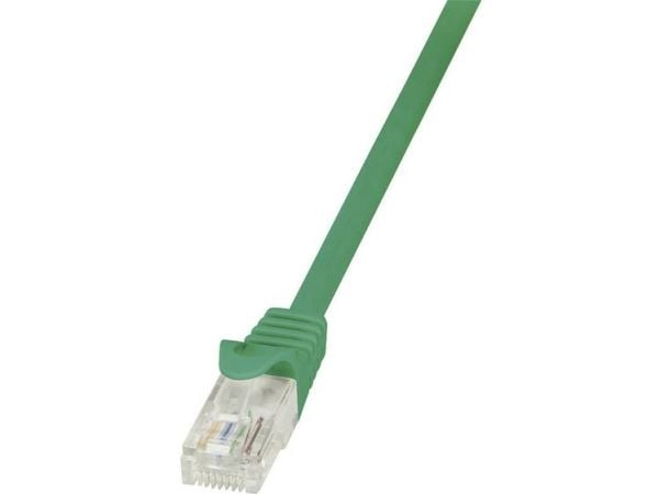 LogiLink EconLine - Koblingskabel - RJ-45 (hann) til RJ-45 (hann) - 25 cm - UTP - CAT 6 - grønn