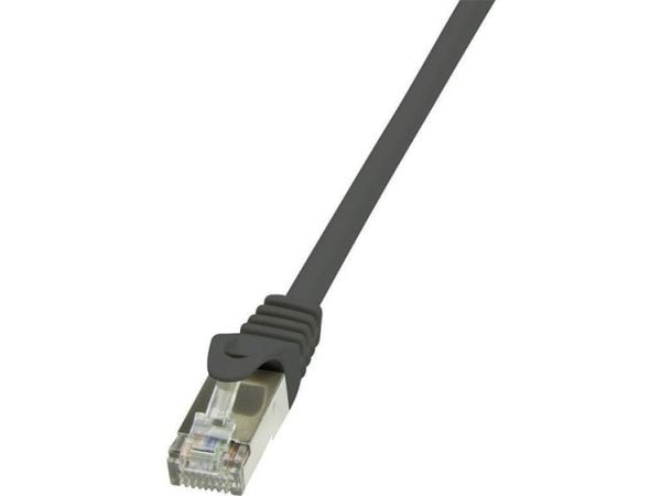 LogiLink - Koblingskabel - RJ-45 (hann) til RJ-45 (hann) - foliebelagt uskjermet tvinnet kabelpar (F/UTP) - CAT 5e - svart