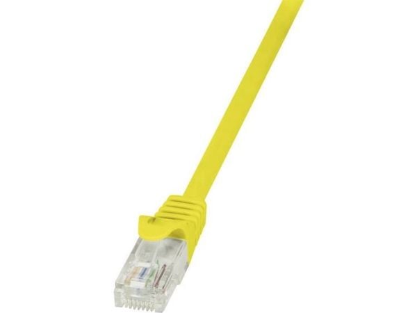 LogiLink 0,25m Cat.5e U/UTP, 0,25 m, Cat5e, U/UTP (UTP), RJ-45, RJ-45, Gul