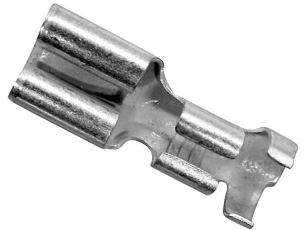 LAPP 63501080 Litteä liittimen kaapelinpää Liittimen leveys: 4,8 mm Liittimen paksuus: 0,5 mm 180 ° Eristämätön 100 kpl