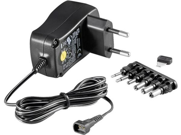 Goobay 67950, Universell, Innendørs, 100-240 V, 12 V, 0,6 A, Sort