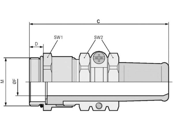 Lapp SKINDICHT 52106580, Metallinen, Messinki, 5 kpl, PG36, 8 mm, 3,1 cm