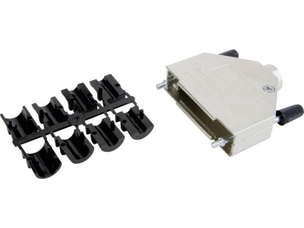 Conec 165X02709XE D-SUB-kabinet, poltall: 25, metall, 45°, sølv, 1 stk