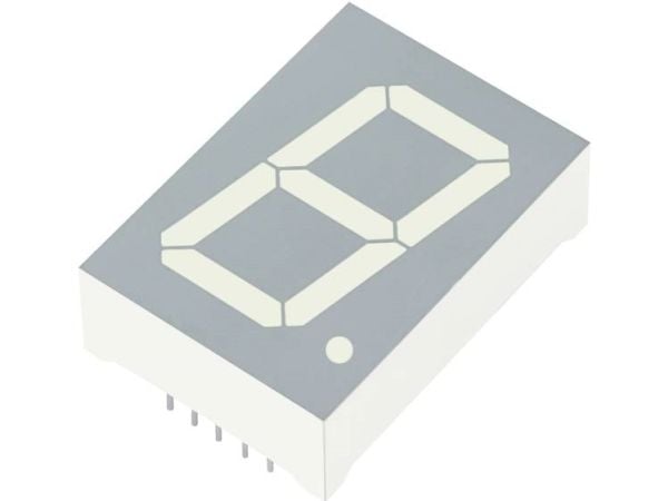 Kingbright 7-segmentsvisning Rød 25.4 mm 3.7 V Ciffertal: 1