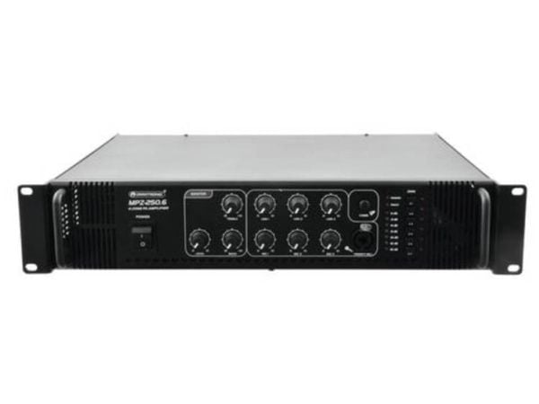 Omnitronic 80709731, 250 W, A/B, 0,5%, 75 dB, 80 - 16000 Hz, Klemmer