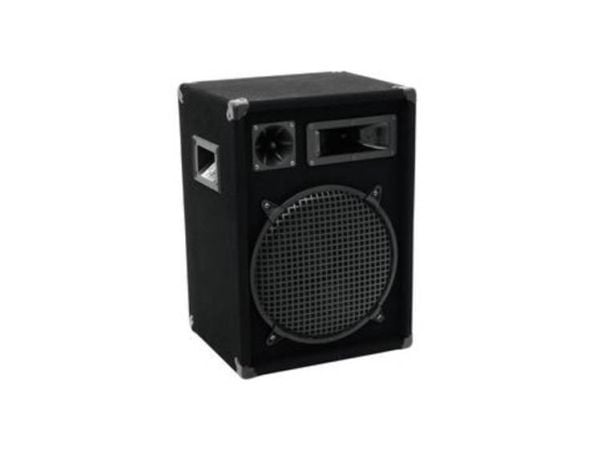 Omnitronic DX-1222, 3-veis, 1.0 kanaler, Koblet med ledninger (ikke trådløs), 300 W, 30 - 18000 Hz, Sort