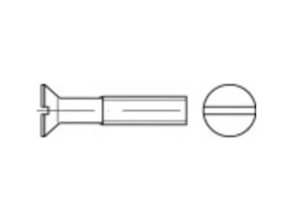 Toolcraft 1065559, Bolter, Rustfritt stål, Universell, Flat, M10, Delgjenge
