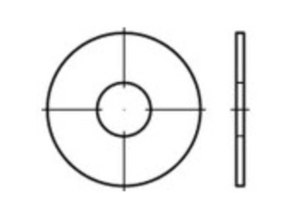 TOOLCRAFT lås-/fjærskiver rustfritt stål A2 6,4 mm 25 mm 100 stk 1069839