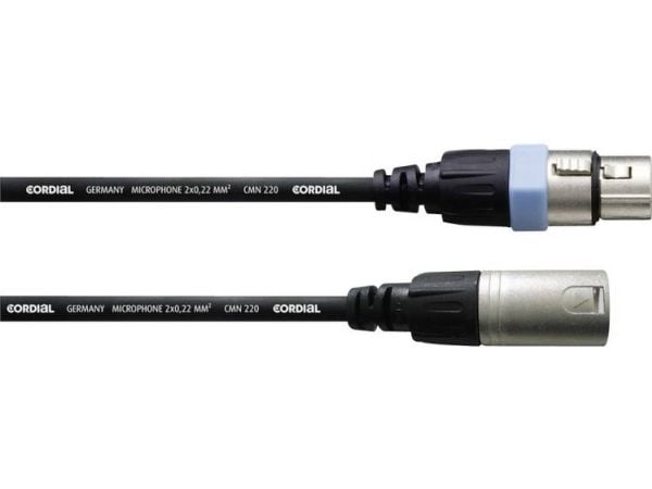 Cordial INTRO CCM 1 FM, XLR (3-pin), Hankjønn, XLR (3-pin), Hunkjønn, 1 m, Svart