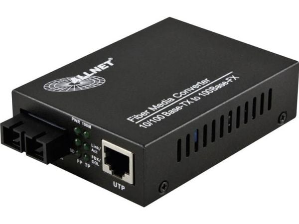 ALLNET ALL-MC102-SC-MM, 100 Mbit/s, IEEE 802.3, IEEE 802.3u, IEEE 802.3x, Raskt Ethernet, 10,100 Mbit/s, 10BASE-T, 100BASE-TX, 100BASE-FX