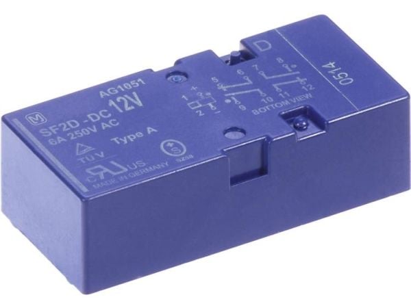 Panasonic SF2D12D Tulostusrele 12 V/DC 8 A 2 x rajakytkin, 2 x katkaisukytkin 1 kpl 1 kpl