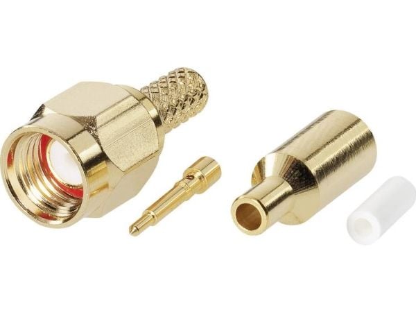 BKL Electronic SM0409058, Naarasliitin/naaras pistoke, 50 ohmia (O), kultainen, 0,005 grammaa