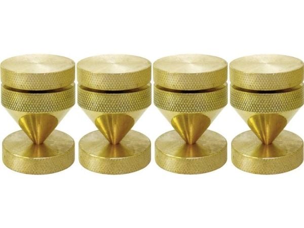 Dynavox 100818, 4 stykker, Messing, 2,5 cm, 400 g