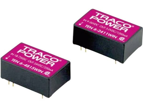 Traco Power TEN 6-2423WIN, 20,3 mm, 10,2 mm, 31,8 mm, 12,7 g, 6 W, 9-36 V