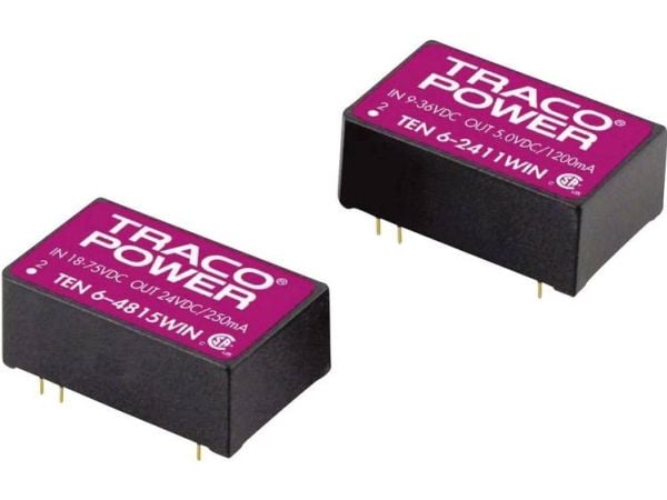Traco Power TEN 6-4812WIN, 31,8 mm, 20,3 mm, 10,2 mm, 13 g, 6 W, 18 - 75 V