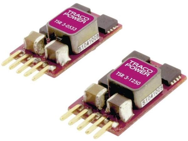 TracoPower TSR 3-2450 DC/DC-muunnin, piirilevy 24 V/DC 6 V/DC 3 A Lähtöjen määrä: 1 x