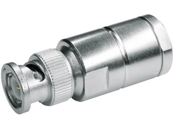 Telegärtner J01150A0121, BNC, Uros, 50 O, Ruostumaton teräs, Metalli, 1 kpl