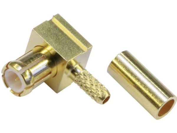 Telegärtner J01270A0211 J01270A0211 J01270A0211 MCX-liitin Liitin, kulmaliitin 50 Ω 1 kpl