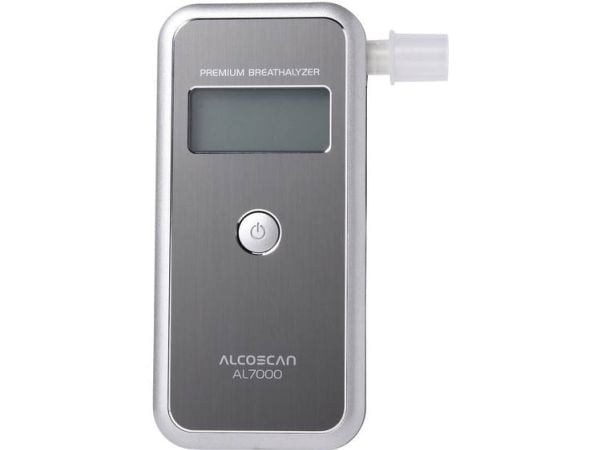 ACE AL7000 alkoholsensor sølv 0 til 4‰ utskiftbar sensor inkl. display