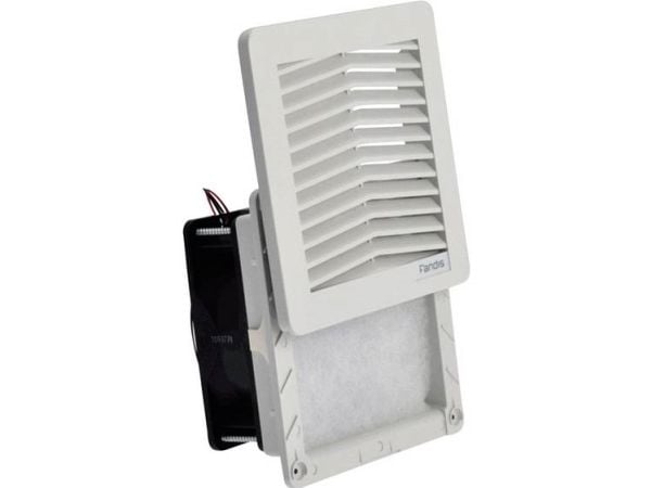 Fandis FF12D24UN fläktar för elskåp 24 V/DC 7,4 W (B x H x D) 150 x 150 x 65,3 mm, 1 st Fandis FF12D24UN fläktar för elskåp 24 V/DC 7,4 W (B x H x D) 150 x 150 x 65,3 mm, 1 st