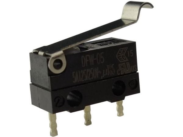 Zippy mikrokytkin DFW-05S-B02P0E-Z 250 V/AC 5 A 1 x On/(On) IP67 Kosketus 1 kpl 1 kpl