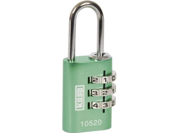 Kasp K10520GRED hengelås 20 mm grønn kombinasjonslås