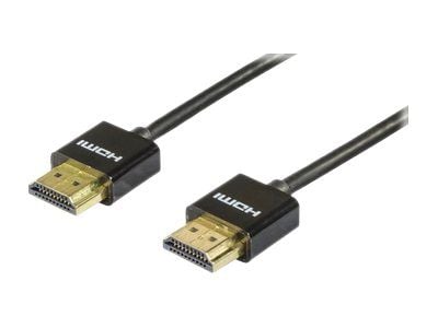 DELTACO HDMI-1092 - HDMI-kabel med Ethernet - HDMI hane till HDMI hane - 2 m - svart