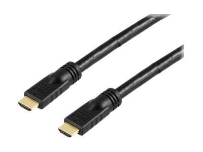 DELTACO HDMI-1250 - HDMI-kabel med Ethernet - HDMI hann til HDMI hann - 25 m - svart