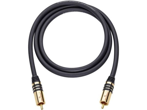 OEHLBACH 21531, RCA, Hanstik, RCA, Hanstik, 1 m, musta