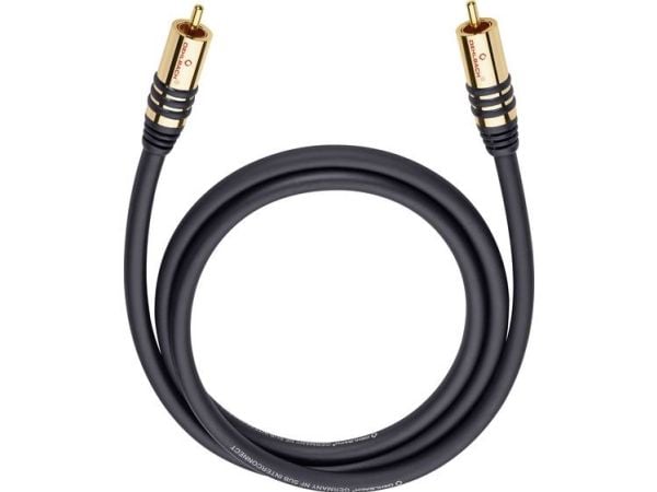 OEHLBACH NF Sub, RCA, Hankjønn, RCA, Hankjønn, 2 m, Svart, Gull