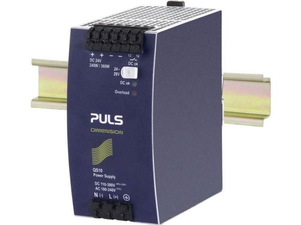 PULS DIN-skinne strømforsyning DIMENSION 24 V/DC 10 A 240 W, 1x (QS10.241-D1)