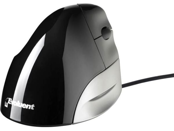 Evoluent VerticalMouse VMS Standart - Vertikal mus - høyrehendt - optisk - 3 knapper - kablet - USB