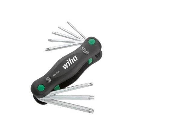 Wiha innvendig TORX vinkelskrutrekker-sett T 9, T 10, T 15, T 20, T 25, T 27, T 30, T 40, 8 deler