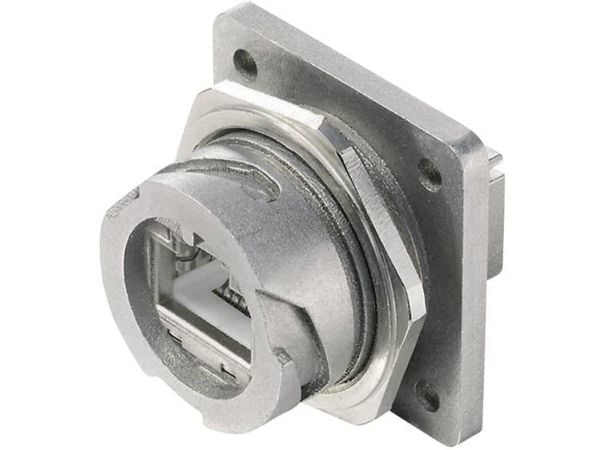 Telegärtner 100007415 STX V1 RJ45 laippasarja metallivaihtoehto 1 100007415 Kytkentä, uppoasennus Navat: 8P8C Metalli 1 kpl