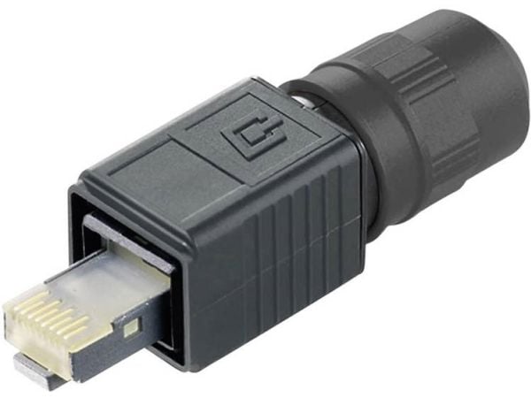 Telegärtner J80026A0013, RJ45, Musta
