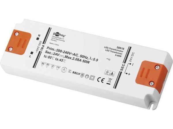 LED-muuntaja 24 V (DC)/50 W