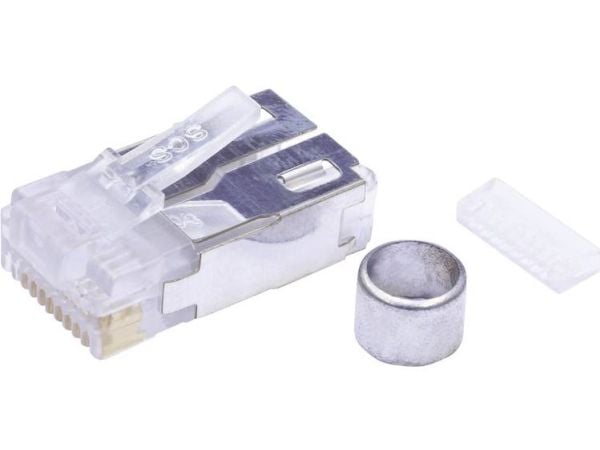 RJ48-liitin, suora BEL Stewart Connectors 940-SP-361010-A217 CAT 5 kirkas 1 kpl
