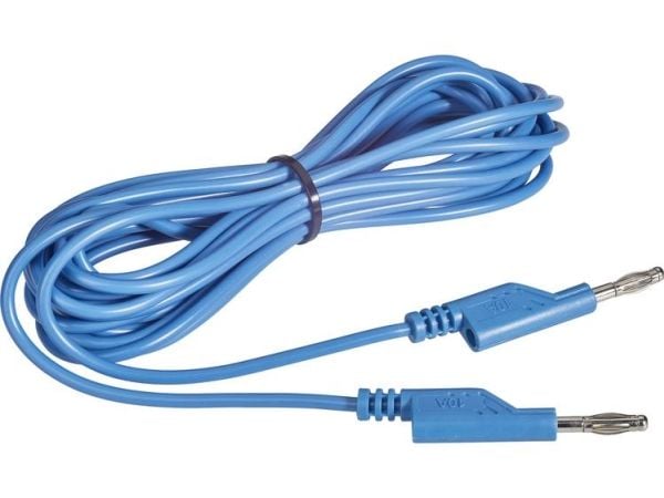 VOLTCRAFT MS5/BL Testijohto Teräliitin 4 mm Teräliitin 4 mm 5,00 m Sininen 1 kpl 1 kpl