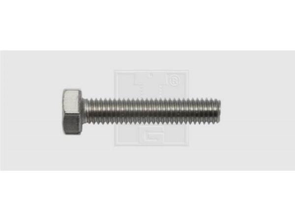 SWG sekskantskrue M10 50 mm utvendig sekskant DIN 933 rustfritt stål A2, 25 stk