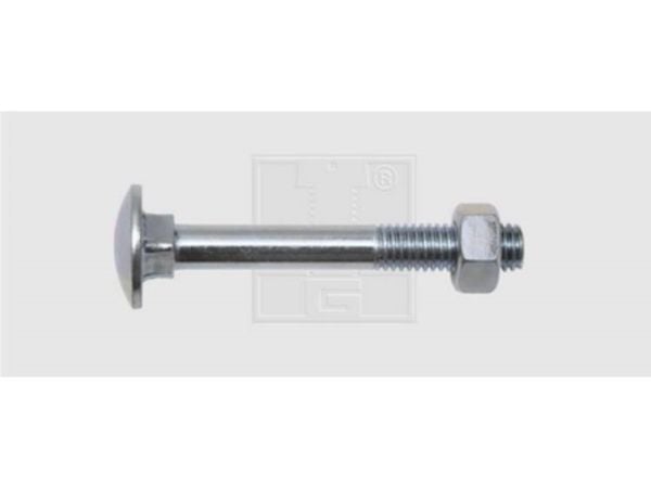 SWG flat rundhodeskruer M6 90 mm utvendig sekskant DIN 603 stål galvanisert 100 stk