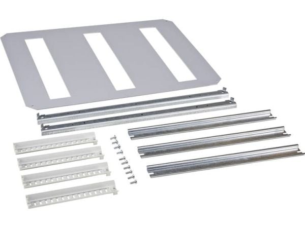 Fibox DRS ARCA 504021 Asennuskehys 3-rivinen Teräs Harmaa (L x S) 500 mm x 400 mm 1 kpl 1 kpl
