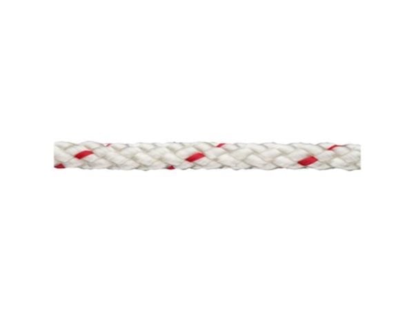 dörner + helmer 190028 Polypropylenline Flettet (Ø x L) 10 mm x 100 m Rød, Hvid